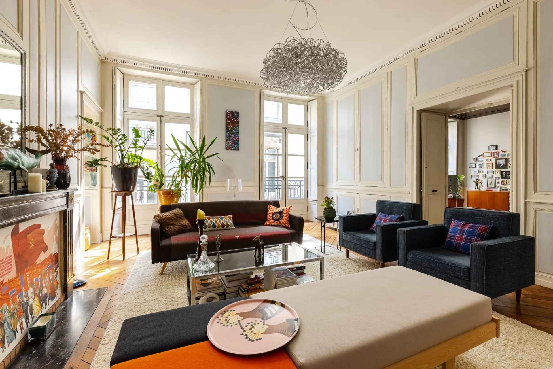 Appartement moulures Nantes centre à vendre 