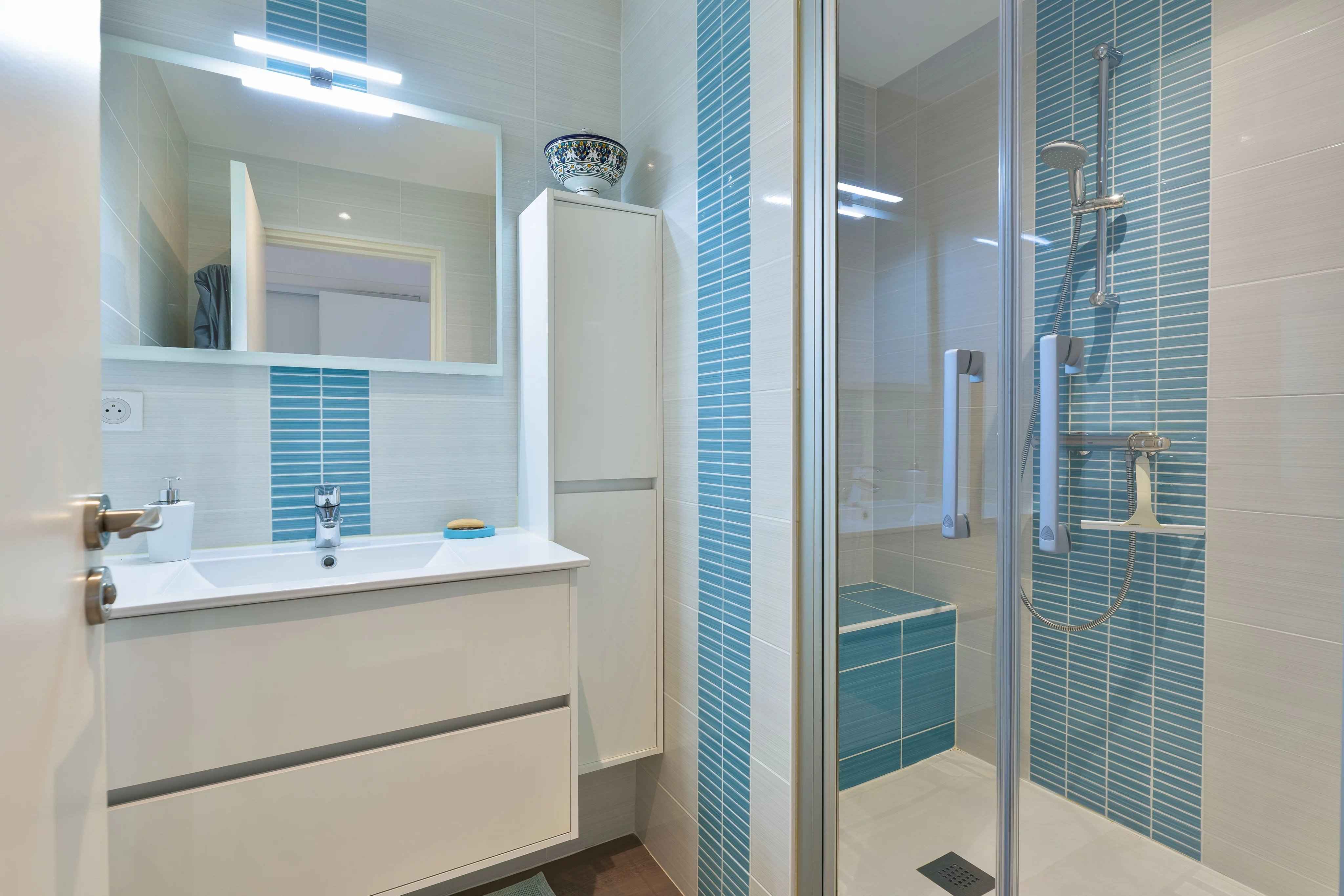 Salle de bain rénovée LA BAULE