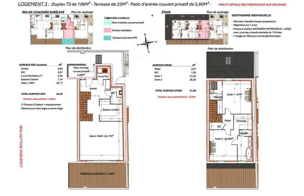 Appartement 3 pièces neuf La Baule