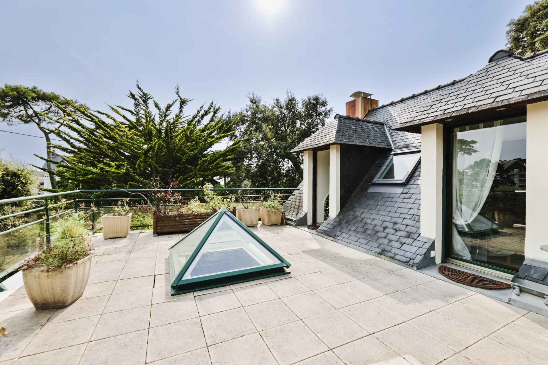Terrasse vue jardin Pornichet