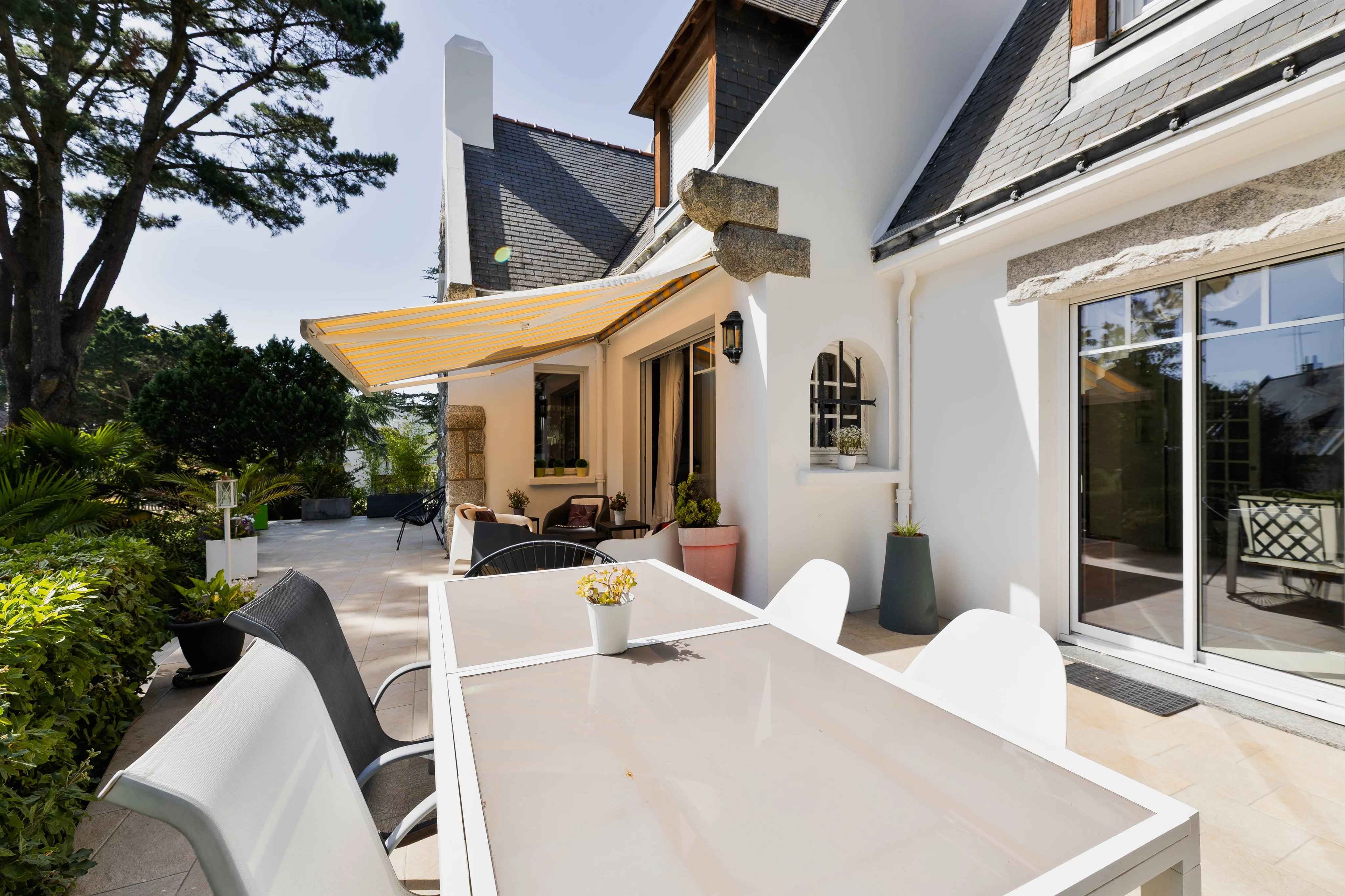 Grand terrasse jardin Pornichet