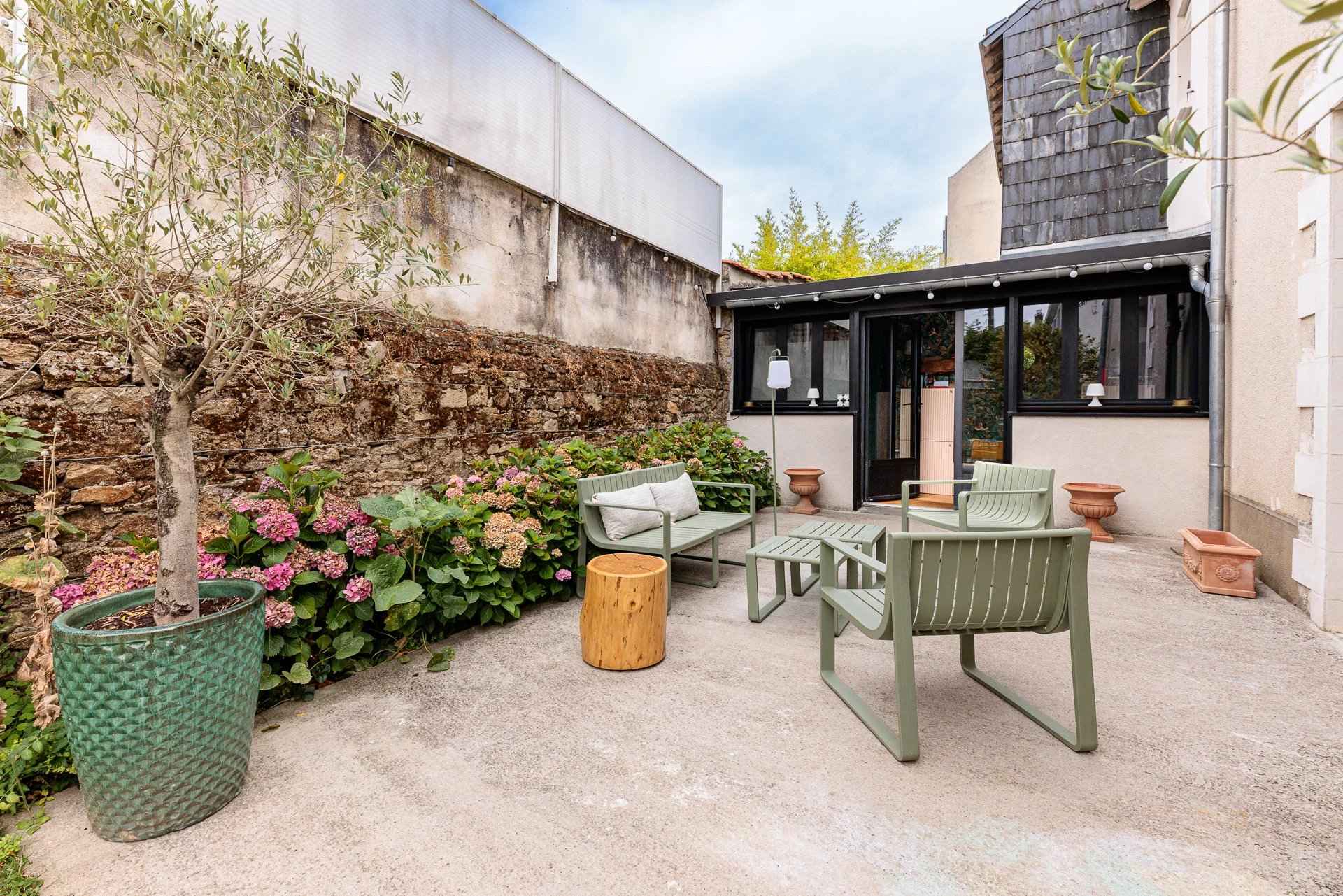 Maison Nantes terrasse et jardin Procé 